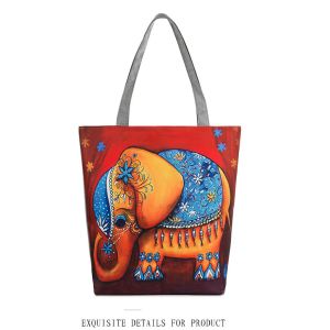 New little girl elephant female tourist attractions printing Ms. shoulder