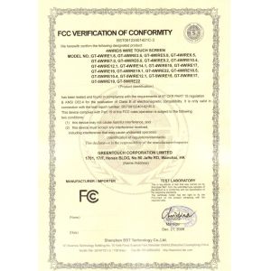 Shenzhen GreenTouch Technology Co., Ltd Certifications