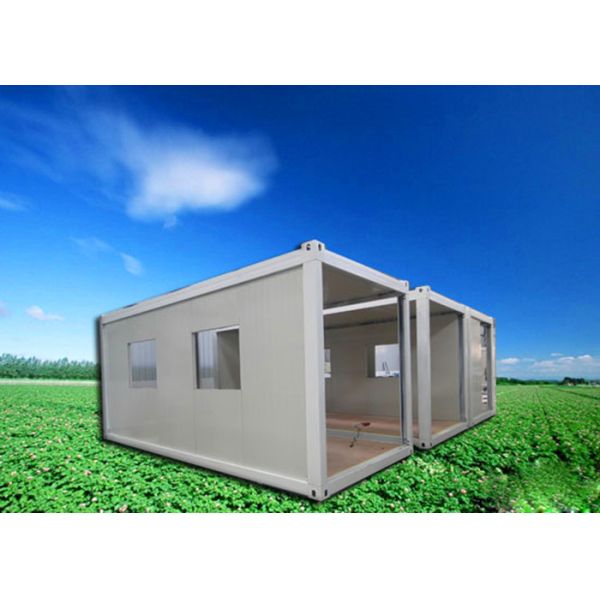 Customized Storage Container Houses , Steel Door Metal Storage Container Homes