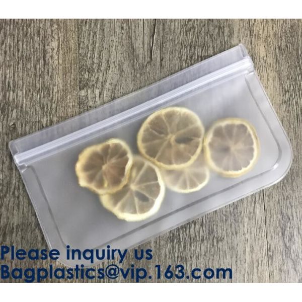 5pcs Set Pack Food Snack Storage PEVA k Reusable Peva Food Storage Zip Seal Sandwich Snack Bag, Bagease Bagplastic