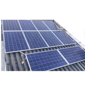 Blue Prefabricated Steel Structure Aluminum Ground Solar Mounting System With