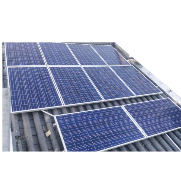 Blue Prefabricated Steel Structure Aluminum Ground Solar Mounting System With