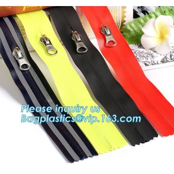 OEM design zipper with semi auto lock slider/ continuous zipper/ zipper