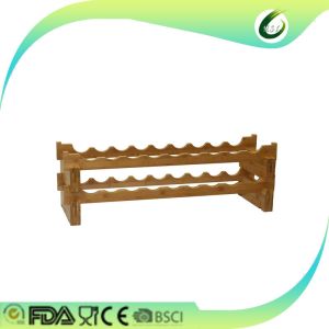 2017 bamboo wood wine holder creative rack for kitchen