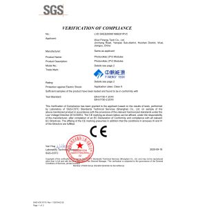 wuxi finergy tech co,.ltd Certifications