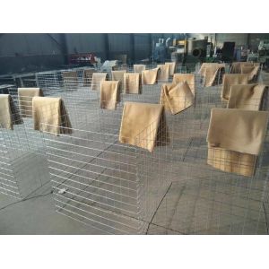 Mil 3 Galvanized Hesco Bastion , Hesco Flood Mitigation Barrier Wall