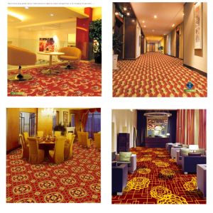 Polypropylene PVC Commercial Flooring Antique Flower Pattern OEM Service