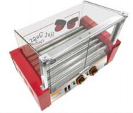 Quality Commercial Grade 240V/50HZ Hot Dog Grill with Front And Back Independent Temperature Control for sale