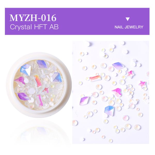 See Details Flat Bottom Mix Shape Glass Nail Diamond Rhinestones for Nail Art from Yiwu