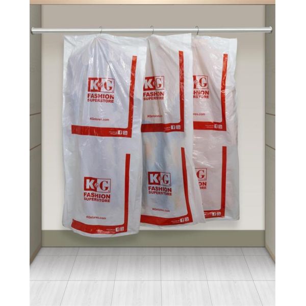 Biodegradale Laundry Garment Dust Cover, Laundry Store Supplies, suit bag, Disposable Dry Cleaning Bags