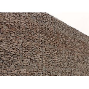 Decorative Retaining Wall Gabion Baskets / Welded Mesh Gabion Cladding