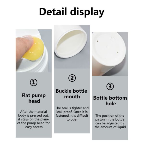 Skincare Packaging PP Airless Pump Bottle 30ml 50ml 100ml 150ml 200ml