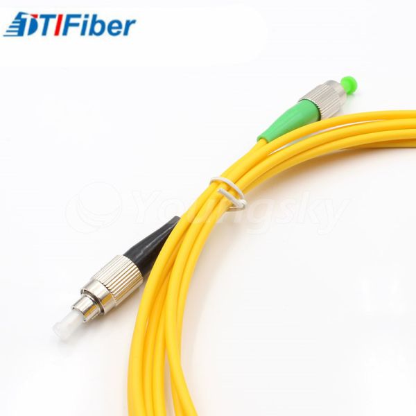 PVC Jacket Fibre Optic Patch Leads Duplex 9/125um MM FC - FC APC 10N Tensile Strength