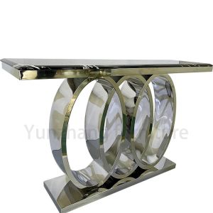 China 50-60kg Smooth Round Steel Stylish Tea Table For Industrial 40cm Width on sale