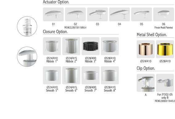 JY302 Spring Outside Plastic Down Locking Plastic Liquid Soap Dispenser Pump For Shampoo And Hair Condition