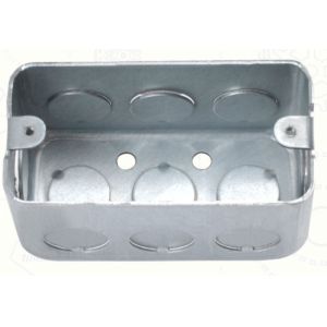 Quality Anticorrosive Square Metal Conduit Box 2-1/8&quot; Or 1-1/2&quot; Depth Dust Resistant for sale