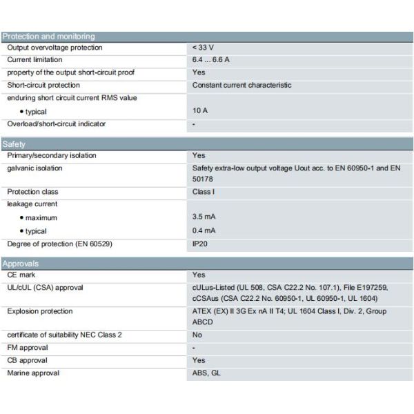 6EP1333-2BA01 SIEMENS Power Supply