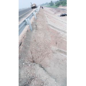 Hot Dip Galvanized Highway Guardrail Systems Crash Barrier Q345 Steel