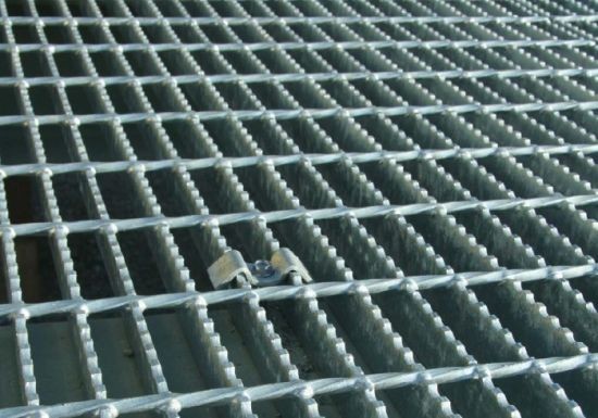 Buy Rooftop Safety Walkway Steel Grating Hot Dip Galvanized Serrated at wholesale prices