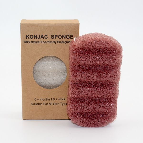 Buy Wave Shaped Organic Skincare Body Bath Konjac Sponge at wholesale prices