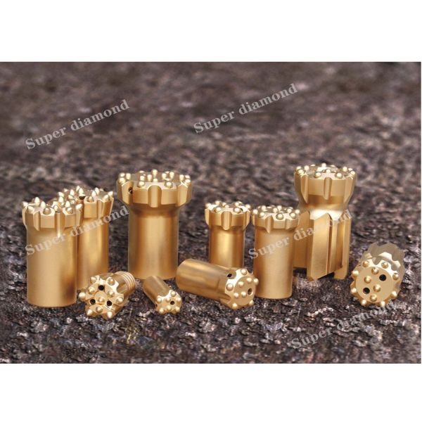 T45 T38 T51 Top Hammer Threaded Drill Butto Bits for Rock Drilling ASTM Standard