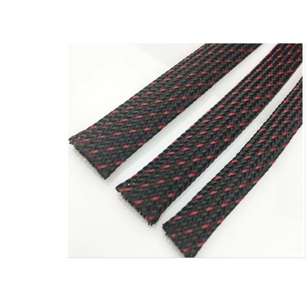 Expandable Mesh Sleeving , Flexo Pet Expandable Braided Cable Sleeving
