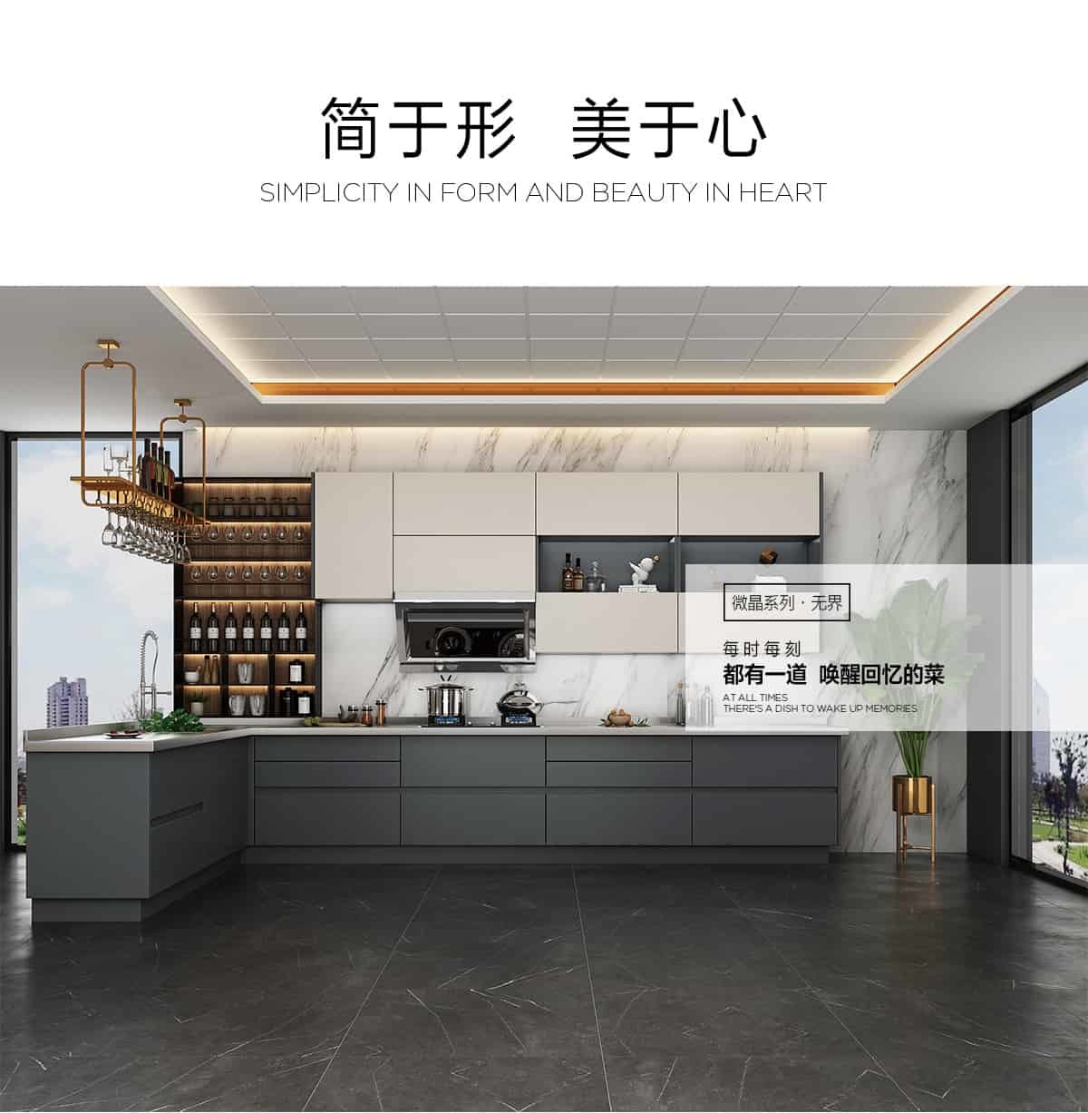 Seamless 430SS Stainless Steel Kitchen Cabinets ASTM Standard