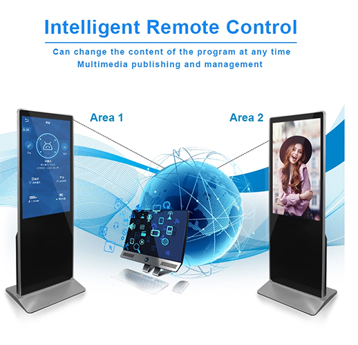 Floor Stand 1920x1080 55" 450 Nits Advertising Digital Signage