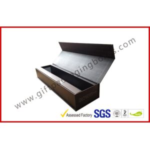 Stamping Foil Magnetic Boxes Electronics Packaging With Matt Black Paint