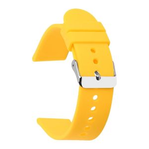 18mm TPU Watch Band , ODM Watch Straps For Small Wrists Yellow