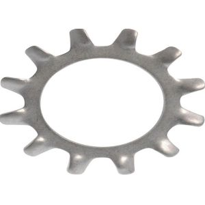 5mm Stainless Steel SUS AISI 316 316L Plain Finish Serrated Lock Washer With