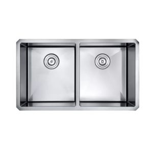 China Dual Bowl Undermount Stainless Steel Kitchen Sink Sliver Color / Modern Stainless Steel Kitchen Sink on sale