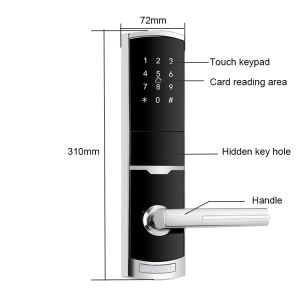 4 Pcs AA Battery Support Keyless Digital Door Lock with Password TTlock Smart