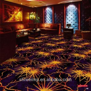 China 2019 newest gold fireworks pattern Commercial microfiber carpet on sale