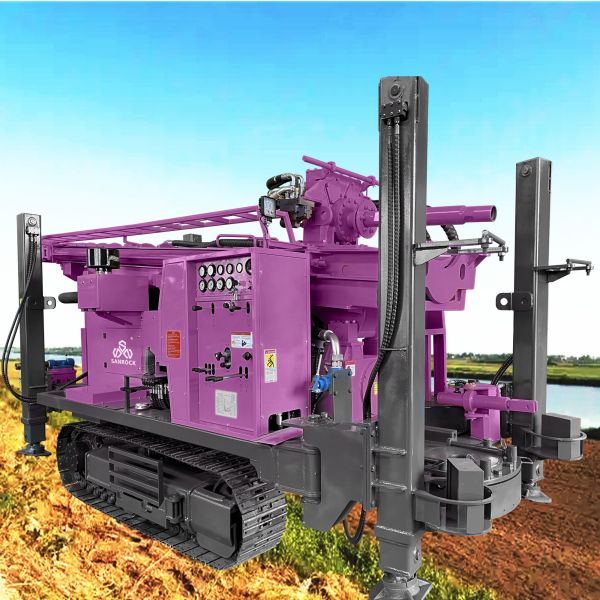 Crawler Water Well Drilling Rig Diesel Power 176KW Water Well Drilling Equipment