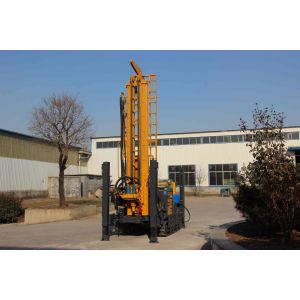 Commercial Water Well Hydraulic Crawler Drilling Rig With Adjustable Velocity