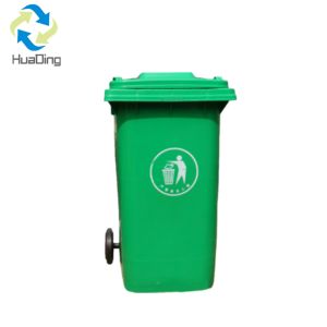 120 litre medical plastic pedal waste bin rubber wheel