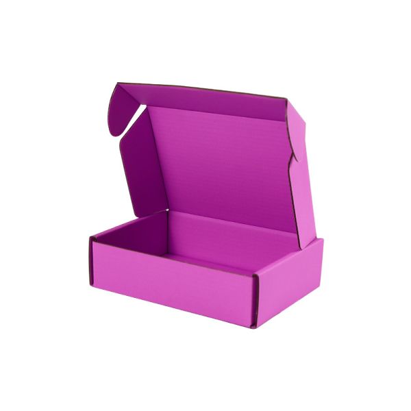 Sakura Pink Kraft Paper Corrugated Storage Box For Travel / Storage