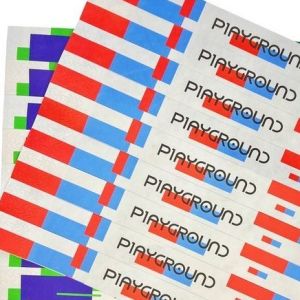 Tyvek Paper Adjustable Paper Wristbands for Parties Event