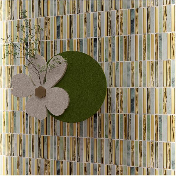 282x294mm No Fade And Eco-Friendly Natural Stone Mosaics For Balcony And Living Room