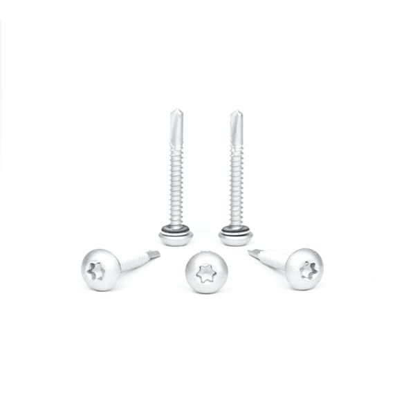 SUS410 Stainless Steel Button Head Torx Screw With Washer Roof Shield Self Drilling Screws