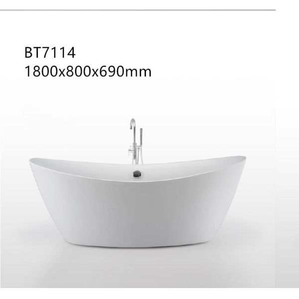 Buy Customized Indoor Freestanding Jacuzzi Bathtub Bathroom Tubs Bacterial Resistance at wholesale prices