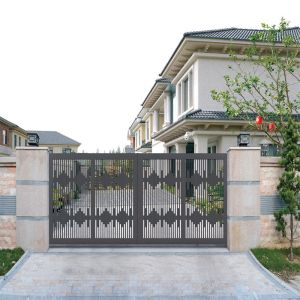Compound Wall 6063 Aluminium Garden Gate Driveway Custom Laser Cut