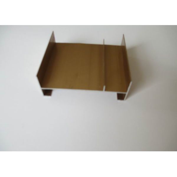 Buy Golden Anodized Aluminium Track Extrusions Mill Finish OHSAS ISO9001 Certification at wholesale prices