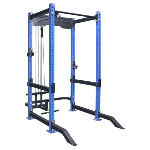 Buy 600kg Full Gym Equipment Multifunctional Power Squat Rack With Pulley at wholesale prices