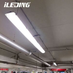 80 CRI 100W 8ft LED Vapor Tight Garage Light Fixture Waterproof Tri proof Light