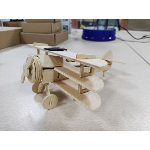 High Quality Airplane Kids Toys 2023 Solar Powered Wooden Educational Toys Solar Toy Juguetes for Kids