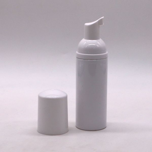 White Plastic Foaming Bottles Pump for PET Facial Cleanser Mousse Foam Dispenser Bottle