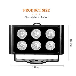 6x5W RGB RGBW Outdoor LED Wall Washer Light IP65 Flood Blinder Strobe