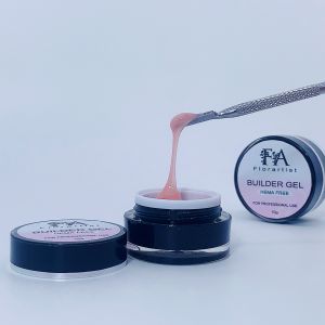 Low Heat Hema Free Builder Gel Pink Glitter Hard Gel Nail Builder Nude Color